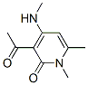 3-acetyl-1,6-dimethyl-4-(methylamino)-2-pyridone CAS#: 84912-08-3