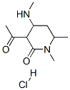 3-acetyl-1,6-dimethyl-4-(methylamino)piperidin-2-one monohydrochloride CAS#: 84912-06-1