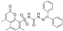 3-(benzhydrylideneamino)-1-(4,5,7-trimethyl-2-oxo-chromen-8-yl)sulfony l-urea CAS#: 85302-47-2