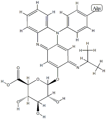 3-(beta-D-glucopyranosiduronic acid)-10-(4-chlorophenyl)-2,10-dihydro-2-isopropyliminophenazine CAS#: 80832-47-9