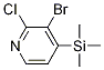 3-bromo-2-chloro-4-trimethylsilanyl-pyridine CAS#: 821773-92-6