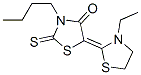 3-butyl-5-(3-ethylthiazolidin-2-ylidene)-2-thioxothiazolidin-4-one CAS#: 83783-59-9