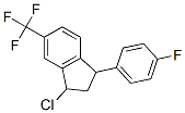 3-chloro-1-(4-fluorophenyl)-5-(trifluoromethyl)indan CAS#: 85118-26-9
