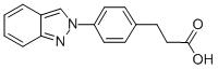 3-(p-(2H-Indazol-2-yl)phenyl)propionic acid CAS#: 81265-72-7