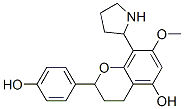 3,4-Dihydro-2-(4-hydroxyphenyl)-7-methoxy-8-(2-pyrrolidinyl)-2H-1-benzopyran-5-ol CAS#: 88607-66-3