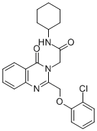 3(4H)-Quinazolineacetamide, 2-((2-chlorophenoxy)methyl)-N-cyclohexyl-4 -oxo- CAS#: 85063-15-6