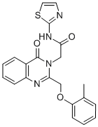 3(4H)-Quinazolineacetamide, 2-((2-methylphenoxy)methyl)-4-oxo-N-thiazo lyl- CAS#: 85099-82-7