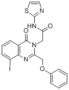 3(4H)-Quinazolineacetamide, 8-iodo-4-oxo-2-(phenoxymethyl)-N-thiazolyl - CAS#: 85099-84-9