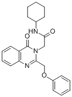3(4H)-Quinazolineacetamide, N-cyclohexyl-4-oxo-2-(phenoxymethyl)- CAS#: 85063-17-8