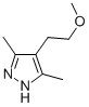 3,5-DIMETHYL-4-(2-METHOXYETHYL)-1H-PYRAZOLE CAS#: 83467-25-8