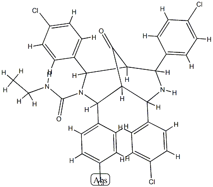 3,7-DIAZABICYCLO(3.3.1)NONANE-3-CARBOXAMIDE, N-ETHYL-9-OXO-2,4,6,8-TET RAKIS(p-CH CAS#: 82058-43-3