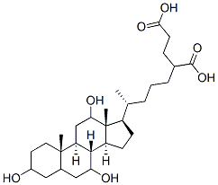 3,7,12-trihydroxy-27-carboxymethylcholestan-26-oic acid CAS#: 82583-52-6