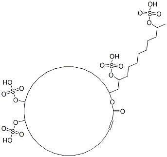 (3E)-30-(2,10-disulfooxyundecyl)-2-oxo-16,18-disulfooxy-1-oxacyclotria cont-3-ene CAS#: 85756-56-5