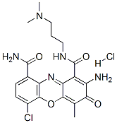 3H-Phenoxazine-1,9-dicarboxamide, 2-amino-6-chloro-N1-(3-(dimethylamin o)propyl)-4-methyl-3-oxo-, monohydrochloride CAS#: 81325-75-9