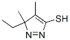 3H-Pyrazole-5-thiol, 3-ethyl-3,4-dimethyl- CAS#: 89852-39-1