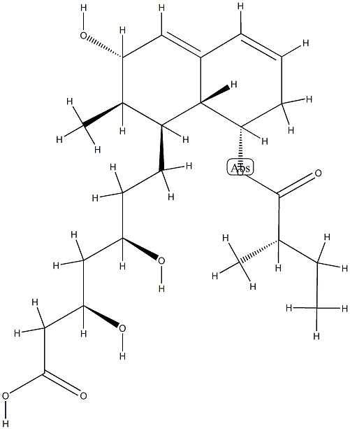 (3R,5R)-7-[(1S,2R,3S,8S,8aR)-3-hydroxy-2-methyl-8-[(2S)-2-methylbutano yl]oxy-1,2,3,7,8,8a-hexahydronaphthalen-1-yl]-3,5-dihydroxy-heptanoic acid CAS#: 81131-74-0