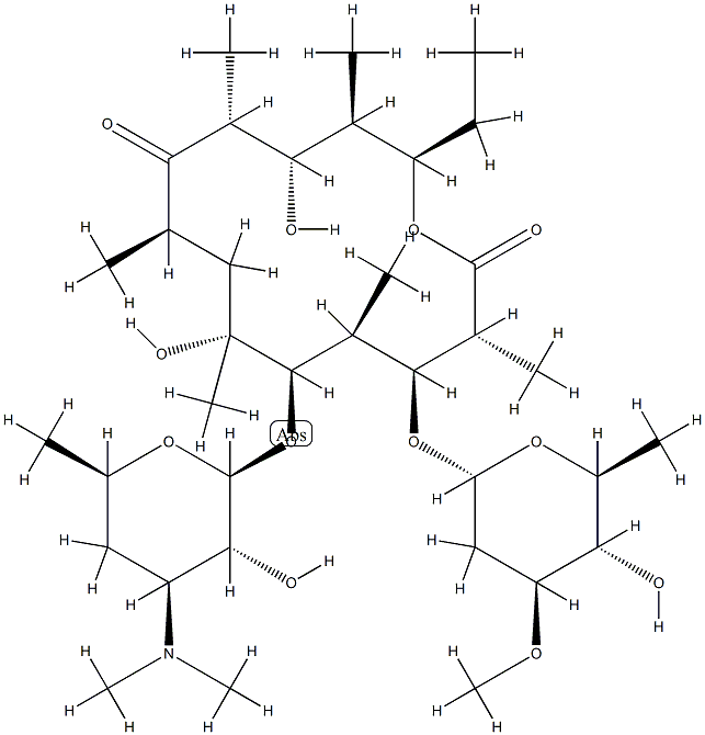 (3'S)-3'-Demethyl-12-deoxyerythromycin CAS#: 82664-25-3