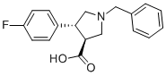 (3S,4R)-1-benzyl-4-(4-fluorophenyl)pyrrolidine-3-carboxylic acid CAS#: 80909-49-5