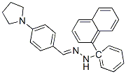 4-(1-pyrrolidinyl)benzaldehyde 1-naphthylphenylhydrazone CAS#: 88738-70-9
