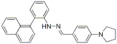 4-(1-pyrrolidinyl)benzaldehyde 2-naphthylphenylhydrazone CAS#: 83799-84-2