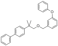 4-(1,1-Dimethyl-2-((3-phenoxyphenyl)methoxy)ethyl)-1,1'-biphenyl CAS#: 80844-20-8