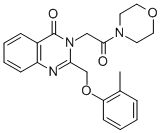 4-((2-((2-Methylphenoxy)methyl)-4-oxo-3(4H)-quinazolinyl)acetyl)morpho line CAS#: 85063-18-9
