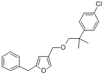 4-((2-(4-Chlorophenyl)-2-methylpropoxy)methyl)-2-(phenylmethyl)furan CAS#: 80843-64-7