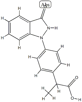 4-((3-hydroxy-1H-indazol-1-yl)phenyl)-2-methylacetic acid CAS#: 80934-60-7