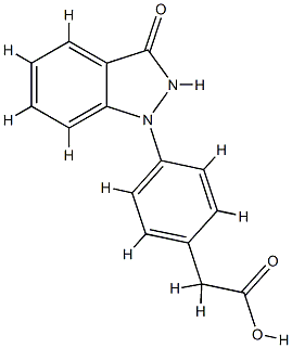 4-((3-hydroxy-1H-indazol-1-yl)phenyl)acetic acid CAS#: 80934-59-4