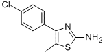 4-(4-CHLORO-PHENYL)-5-METHYL-THIAZOL-2-YLAMINE CAS#: 82632-77-7