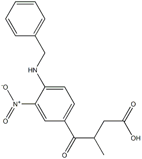 4-(4-(benzylamino)-3-nitrophenyl)-3-methyl-4-oxobutanoic acid CAS#: 85633-97-2
