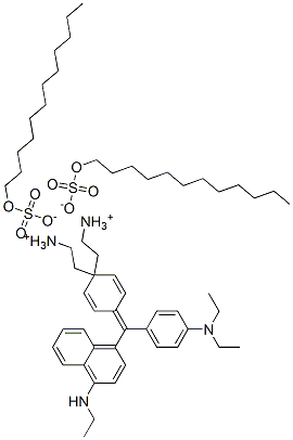 [4-[[4-(diethylamino)phenyl][4-(ethylamino)-1-naphthyl]methylene]-2,5-cyclohexadien-1-ylidene]diethylammonium dodecyl sulphate CAS#: 83732-77-8