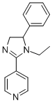 4-(4,5-Dihydro-1-ethyl-5-phenyl-1H-imidazol-2-yl)pyridine CAS#: 86002-64-4