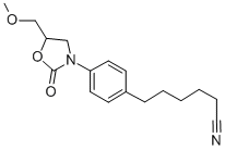 4-(5-(Methoxymethyl)-2-oxo-3-oxazolidinyl)benzenehexanenitrile CAS#: 86405-72-3