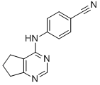 4-((6,7-Dihydro-5H-cyclopentapyrimidin-4-yl)amino)benzonitrile CAS#: 85073-83-2