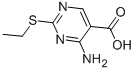 4-AMINO-5-CARBOXY-2-ETHYL-MERCAPTOPYRIMIDINE CAS#: 89853-87-2
