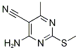 4-Amino-6-methyl-2-(methylsulfanyl)-pyrimidine-5-carbonitrile CAS#: 89853-27-0