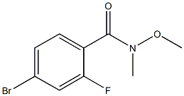 4-BROMO-2-FLUORO-N-METHOXY-N-METHYLBENZAMIDE CAS#: 801303-33-3