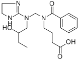 4-(Benzoyl(((4,5-dihydro-1H-imidazol-2-yl)(2-hydroxybutyl)amino)methyl )amino)butyric acid CAS#: 81186-19-8