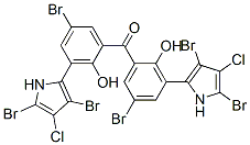 (4-Chloro-3,5-dibromo-1H-pyrrole-2-yl)(2-hydroxy-5-bromophenyl) ketone CAS#: 88477-78-5