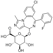 4-Hydroxymidazolam b-D-Glucuronide CAS#: 81256-82-8