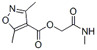 4-Isoxazolecarboxylicacid,3,5-dimethyl-,2-(methylamino)-2-oxoethylester(9CI) CAS#: 801256-79-1