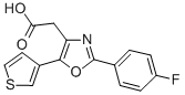 4-Oxazoleacetic acid, 2-(p-fluorophenyl)-5-(3-thienyl)- CAS#: 85162-11-4