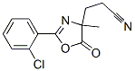 4-Oxazolepropanenitrile, 2-(2-chlorophenyl)-4,5-dihydro-4-methyl-5-oxo- CAS#: 86435-55-4