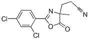 4-Oxazolepropanenitrile, 2-(2,4-dichlorophenyl)-4,5-dihydro-4-methyl-5-oxo- CAS#: 86435-53-2