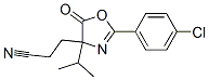 4-Oxazolepropanenitrile, 2-(4-chlorophenyl)-4,5-dihydro-4-(1-methylethyl)-5-oxo- CAS#: 86435-52-1