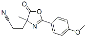 4-Oxazolepropanenitrile, 4,5-dihydro-2-(4-methoxyphenyl)-4-methyl-5-oxo- CAS#: 86435-57-6