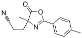 4-Oxazolepropanenitrile, 4,5-dihydro-4-methyl-2-(4-methylphenyl)-5-oxo- CAS#: 86435-56-5
