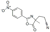 4-Oxazolepropanenitrile, 4,5-dihydro-4-methyl-2-(4-nitrophenyl)-5-oxo- CAS#: 86435-54-3