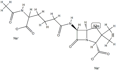 4-Thia-1-azabicyclo(3.2.0)heptane-2-carboxylic acid, 6-((5-(acetylamin o)-5-carboxy-1-oxopentyl)amino)-3,3-dimethyl-7-oxo-, disodium salt, (2 S-(2alpha,5alpha,6beta(R*)))- CAS#: 84713-89-3